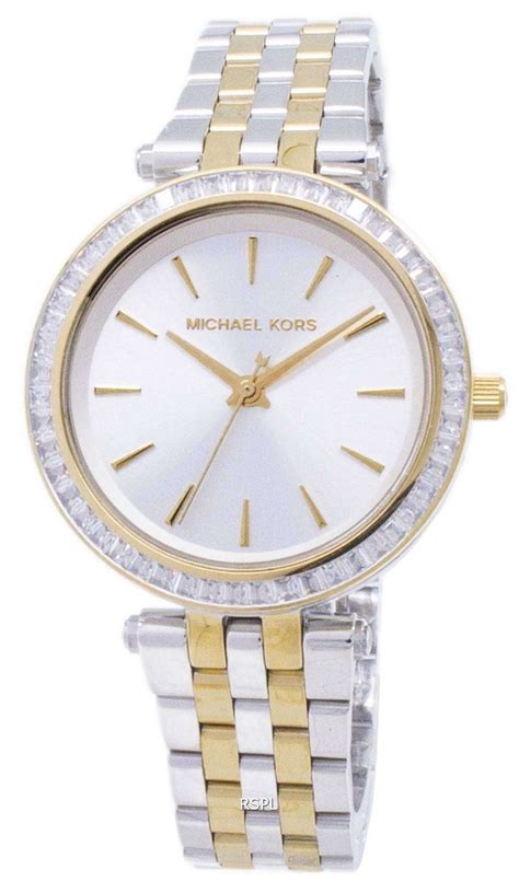 michael kors mini darci two tone watch|Darci Mini Two.